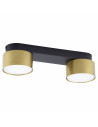 Lampa sufitowa 2 punktowa Space 26cm złoto-czarna TK Lighting