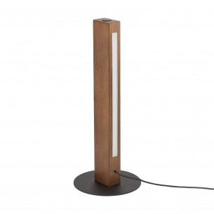Lampa drewniana stołowa Teo LED 41,5cm orzech TK Lighting