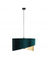 Lampa wisząca z abażurem Tercino 50cm zielono-złota TK Lighting