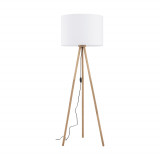 Lampa podłogowa trójnóg z abażurem Tokyo postarzana sosna / biały TK Lighting