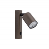 Kinkiet reflektorek z włącznikiem Top brązowy TK Lighting