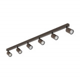 Reflektor sufitowy 6 punktowy Top brązowy TK Lighting