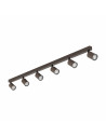 Reflektor sufitowy 6 punktowy Top brązowy TK Lighting