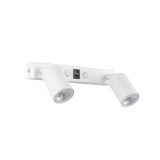 Kinkiet podwójny z usb Top biały TK Lighting