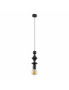 Lampa wisząca żarówka z dekoracyjną oprawką Tower Black 10cm czarna TK Lighting
