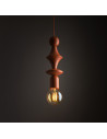Lampa wisząca żarówka z dekoracyjną oprawką Tower Brick 10cm ceglana TK Lighting