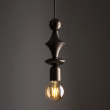 Lampa wisząca żarówka z dekoracyjną oprawką Tower Brown 10cm brązowa TK Lighting