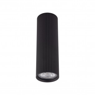 Lampa spot tuba ryflowana Tune 5,5cm H17cm czarna TK Lighting