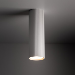 Lampa spot tuba ryflowana Tune 5,5cm H17cm biała TK Lighting