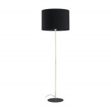 Lampa podłogowa z abażurem Umberto 160cm czarny / złoty TK Lighting