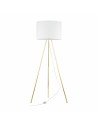 Lampa na złotym trójnogu z białym abażurem Umberto 160cm TK Lighting