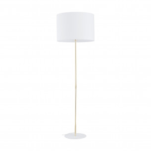Lampa podłogowa z abażurem Umberto 160cm biały / złoty TK Lighting
