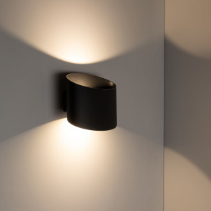 Kinkiet elewacyjny góra-dół Verto LED 3000K IP54 czarny TK Lighting