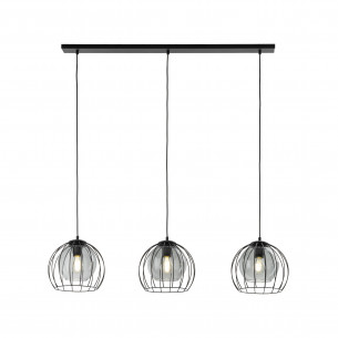 Lampa wisząca druciane kule Universo 110cm czarna TK Lighting