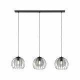 Lampa wisząca druciane kule Universo 110cm czarna TK Lighting