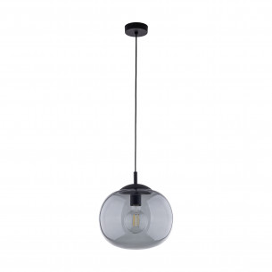 Lampa wisząca szklana Vibe 30cm grafitowa TK Lighting