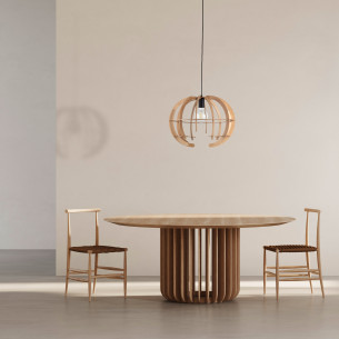 Lampa ze sklejki wisząca kula Venus 43cm TK Lighting 2