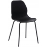 Stylowe Krzesło z tworzywa Layer IV Czarne Simplet do jadalni, kuchni i salonu.