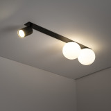 Reflektor sufitowy podtynkowy Vox III biało-czarny TK Lighting