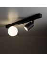 Reflektor sufitowy podwójny Vox biało-czarny TK Lighting