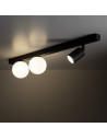 Reflektor sufitowy 3 punktowy Vox biało-czarny TK Lighting