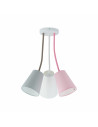 Lampa sufitowa dziecięca Wire Kids III 70cm różowy / biały / szary TK Lighting