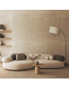 Lampa łukowa z abażurem Zenith Linen 200cm len / czarny TK Lighting