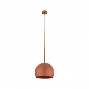 Lampa wisząca kula metalowa Zoe 27cm ceglana TK Lighting