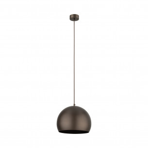 Lampa wisząca kula metalowa Zoe 27cm brązowa TK Lighting