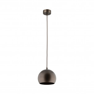 Lampa wisząca kula metalowa Zoe 17cm brązowa TK Lighting