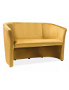 Sofa 2-osobowa welurowa TM-2 Velvet 126cm curry Signal