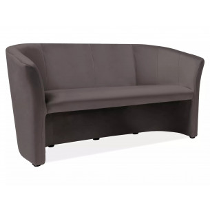Sofa 3-osobowa welurowa TM-3 Velvet 160cm szara Signal