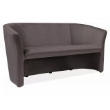 Sofa 3-osobowa welurowa TM-3 Velvet 160cm szara Signal