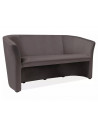 Sofa 3-osobowa welurowa TM-3 Velvet 160cm szara Signal