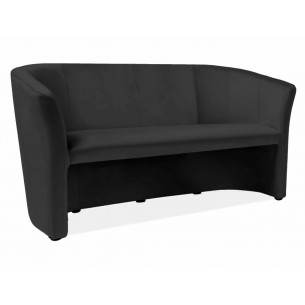 Sofa 3-osobowa welurowa TM-3 Velvet 160cm czarna Signal