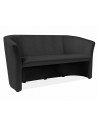Sofa 3-osobowa welurowa TM-3 Velvet 160cm czarna Signal