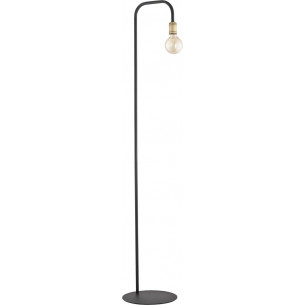 Retro black&amp;gold industrial floor lamp TK Lighting