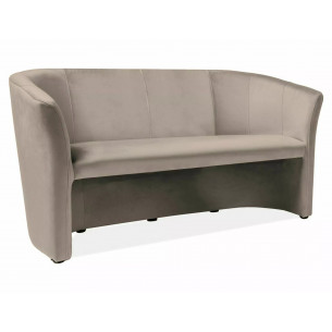 Sofa 3-osobowa welurowa TM-3 Velvet 160cm ciemny beż Signal