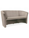Sofa 3-osobowa welurowa TM-3 Velvet 160cm ciemny beż Signal