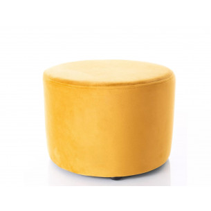 Pufa okrągła welurowa Doti A Velvet 43cm curry Signal