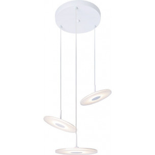 Vinyl 3 LED white pendant lamp with 3 lights Altavola