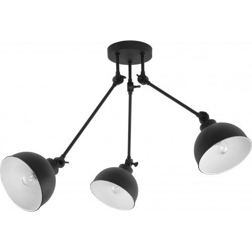 Stylowa Lampa sufitowa industrialna na wysięgniku Techno III Czarna TK Lighting do salonu i kuchni.