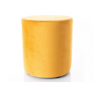 Pufa okrągła welurowa Doti B Velvet 38cm curry Signal
