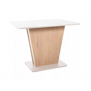 Stół rozkładany na jednej nodze Calipso 110-145x68cm kaszmir / dąb cremona torro Signal