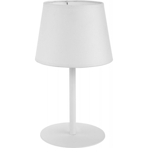Designerska Lampa stołowa z abażurem Maja 20 Biała TK Lighting do sypialni.
