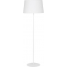 Stylowa Lampa podłogowa z dużym abażurem Maja 45 Biała TK Lighting do salonu i sypialni.