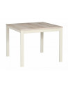 Stolik kawowy kwadratowy Frost 60x60cm off white / dąb alpejski Signal