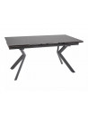 Stół rozkładany ceramiczny Norton 160-240x90cm czarny efekt marmuru / czarny mat Signal