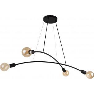 Helix IV black industrial pendant lamp TK Lighting