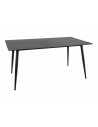 Stół ceramiczny nowoczesny Rion 160x90cm czarny efekt marmuru / czarny Signal